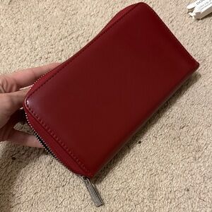 Red Zip-Around Wallet